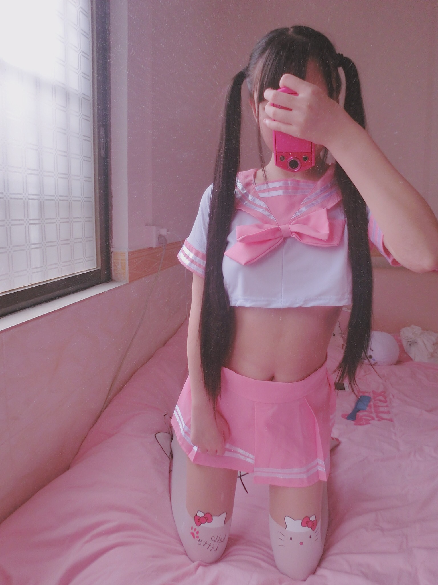 萌白酱jk学生制服(粉-COS世界