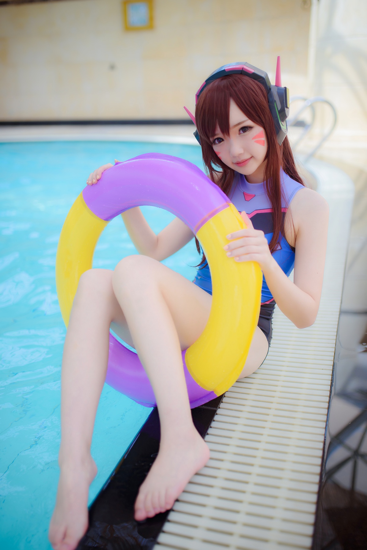 雪晴Astra—Overwatch-D.Va水着写真Vol.6-COS世界