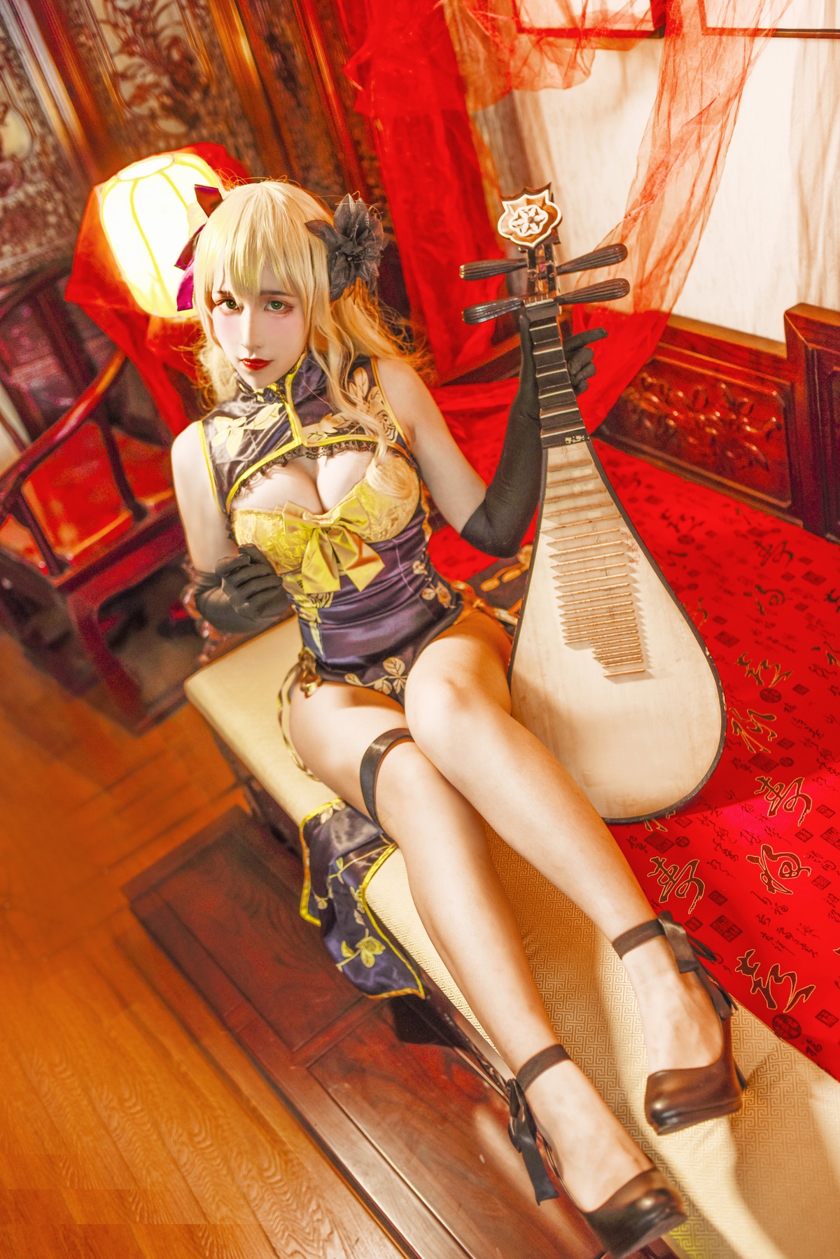 图片[3]-九曲Jean NO.012金莲[8P-60MB]-COS世界