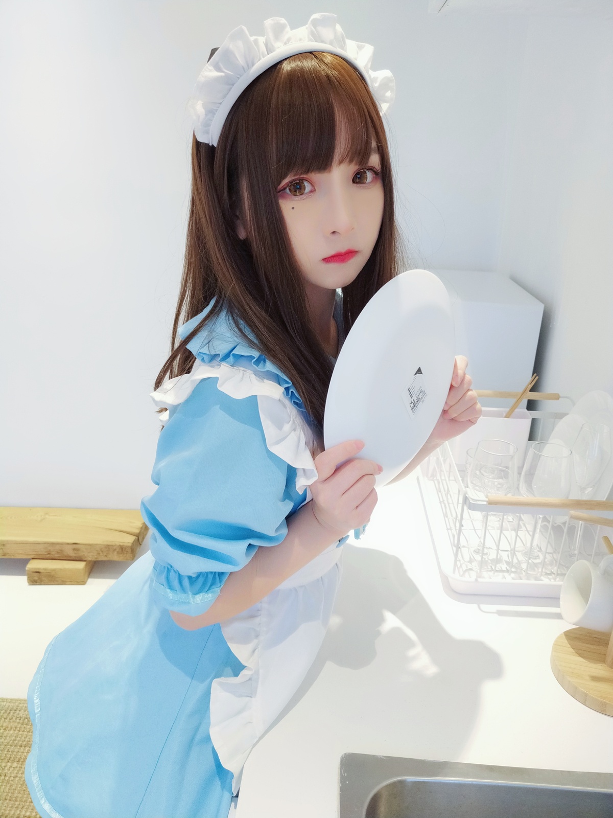 古川 NO.029 蓝白女仆 [19P-64MB]-COS世界