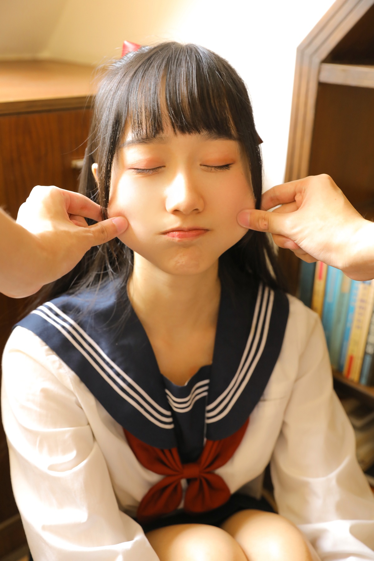图片[2]-木绵绵OwO NO.017 绵相随 JK水手服 [32P-95MB]-COS世界
