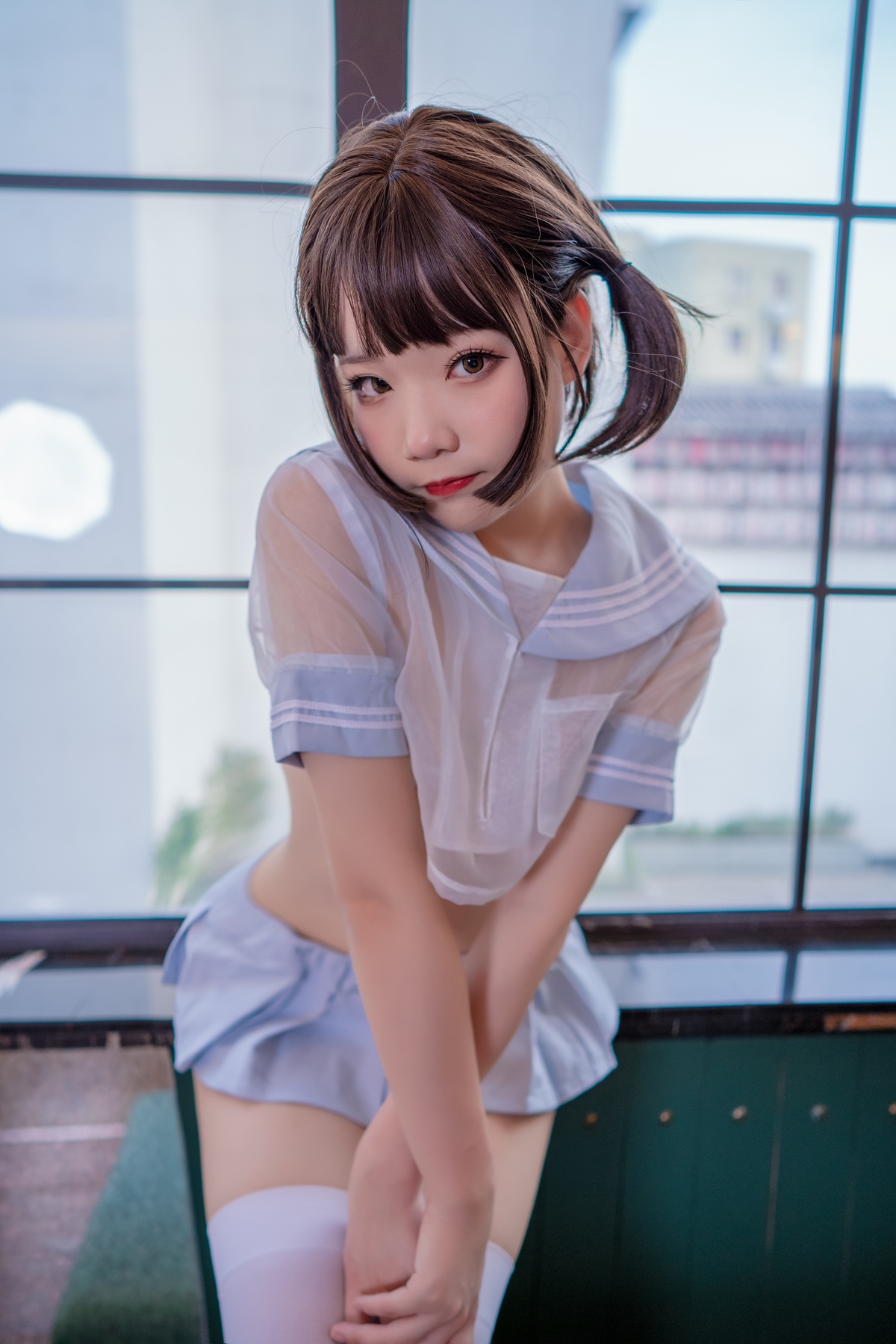 图片[3]-王胖胖u – NO.004 蓝色水手透明分体 [40P1V 704M]-COS世界
