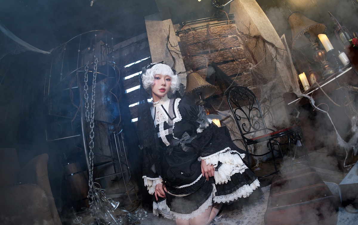 图片[2]-【cosplay】-阿包也是兔娘 NO.02小裙子 夜之钢琴曲-COS世界