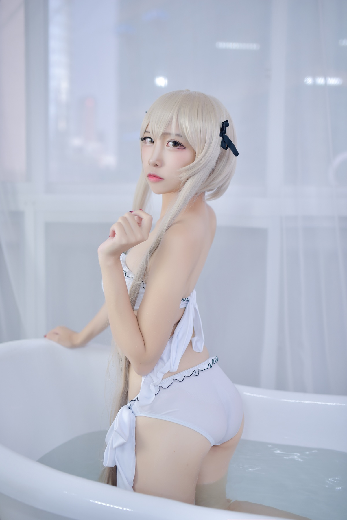 图片[4]-【cosplay】-【二佐Nisa】-穹妹泳衣-COS世界