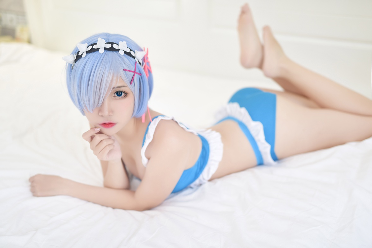 【cosplay】-【二佐Nisa】-雷姆 泳衣1-COS世界