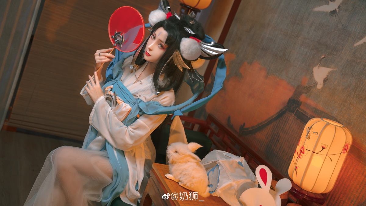 图片[2]-【cosplay】-奶狮不咬人-嫦娥如梦令-COS世界