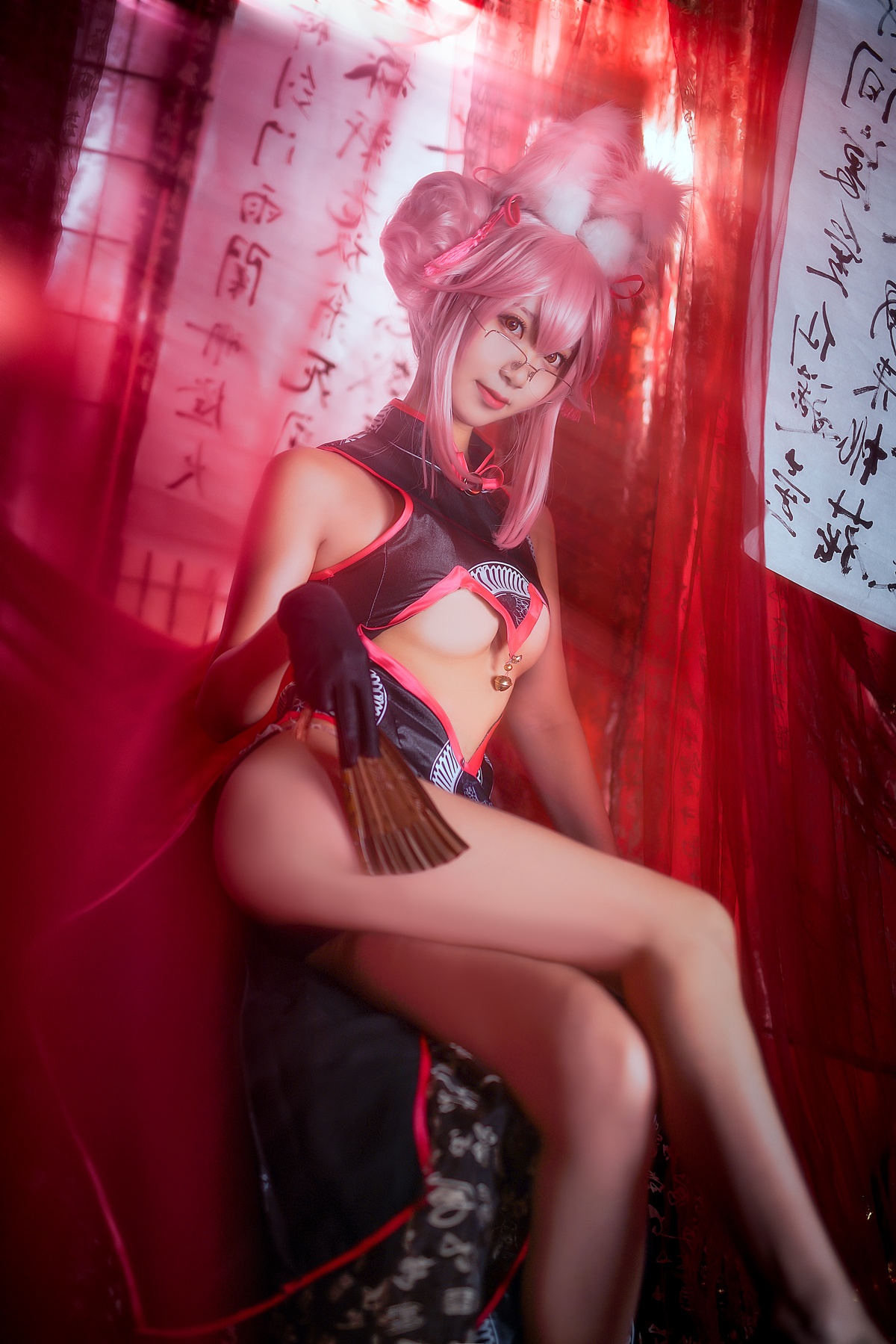 图片[3]-【coser】黑川 034 杀阶旗袍 柯杨斯卡娅-COS世界
