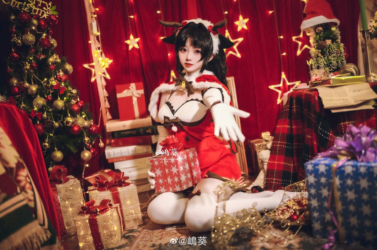 【coser】嶋葵 - Vol.013 碧蓝航线 大潮 驯鹿与圣诞礼物-COS世界