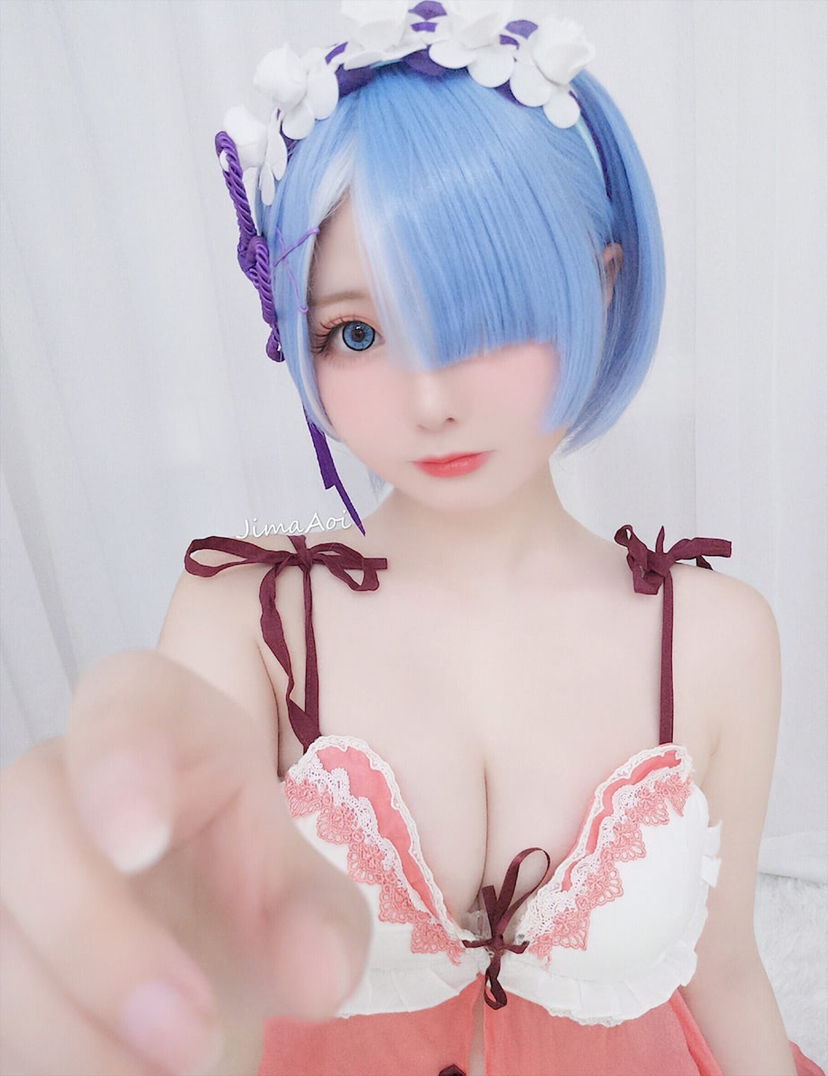 【coser】嶋葵 – Vol.04 蕾姆睡衣-COS世界