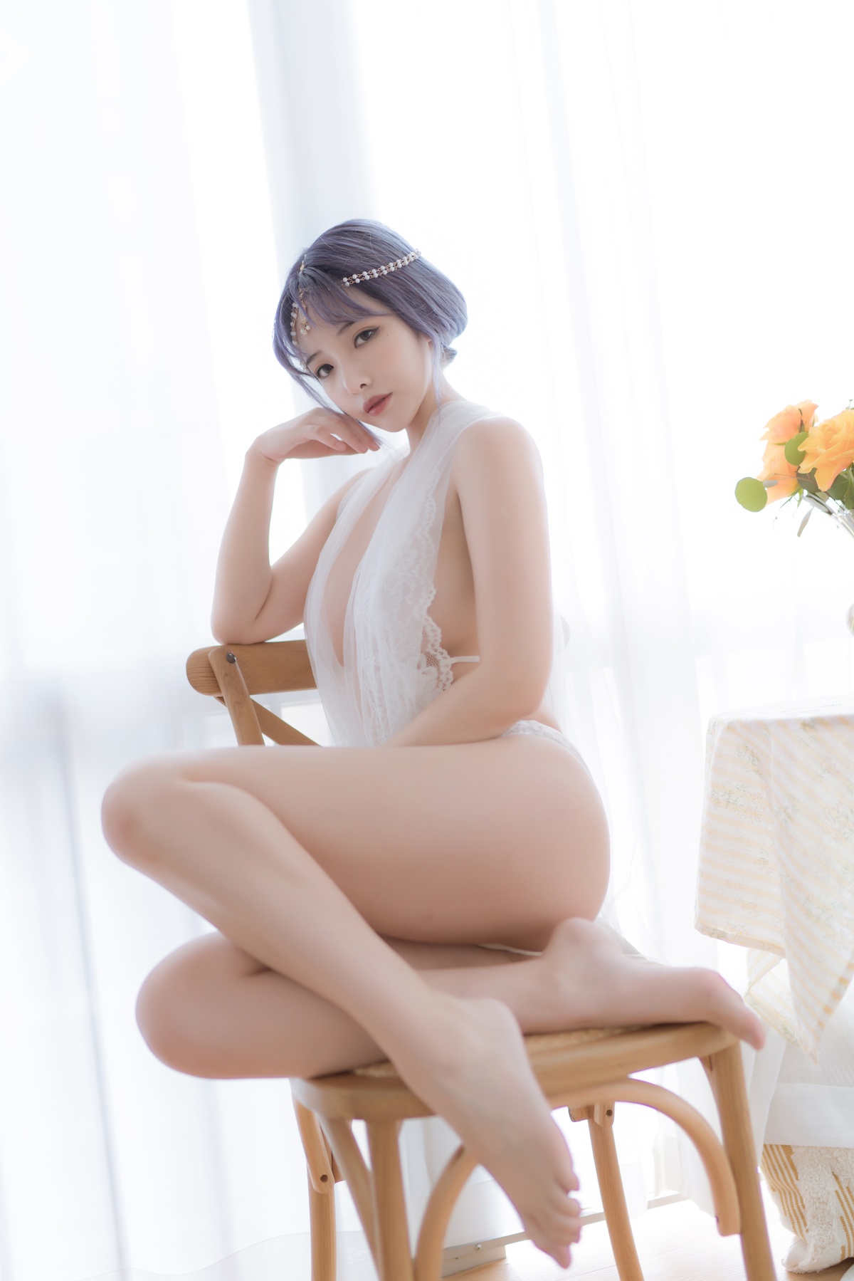 【coser】【雯妹不讲道理】白色希腊-COS世界