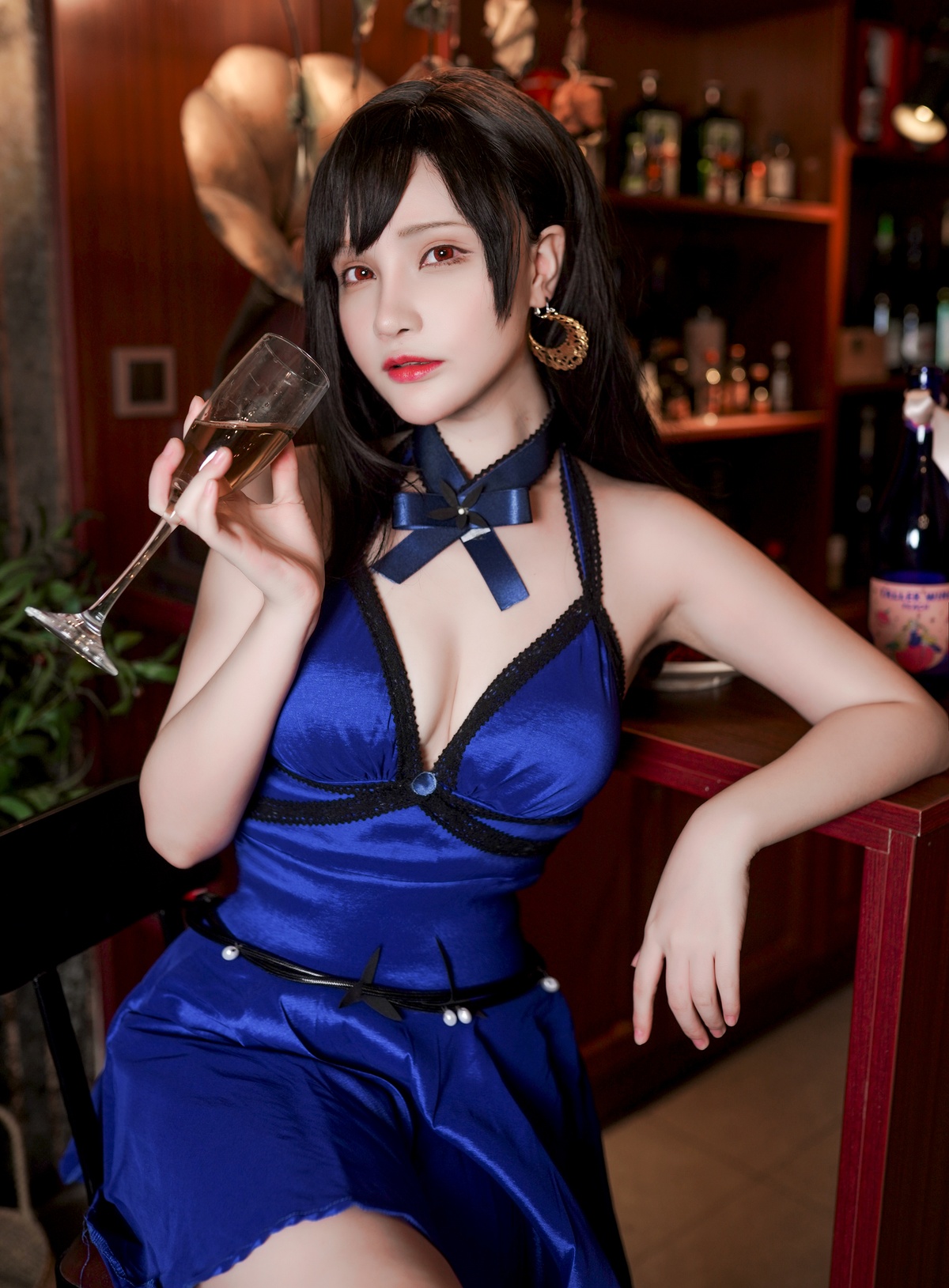 【coser】千夜未来 NO.002 蒂法连衣裙-COS世界