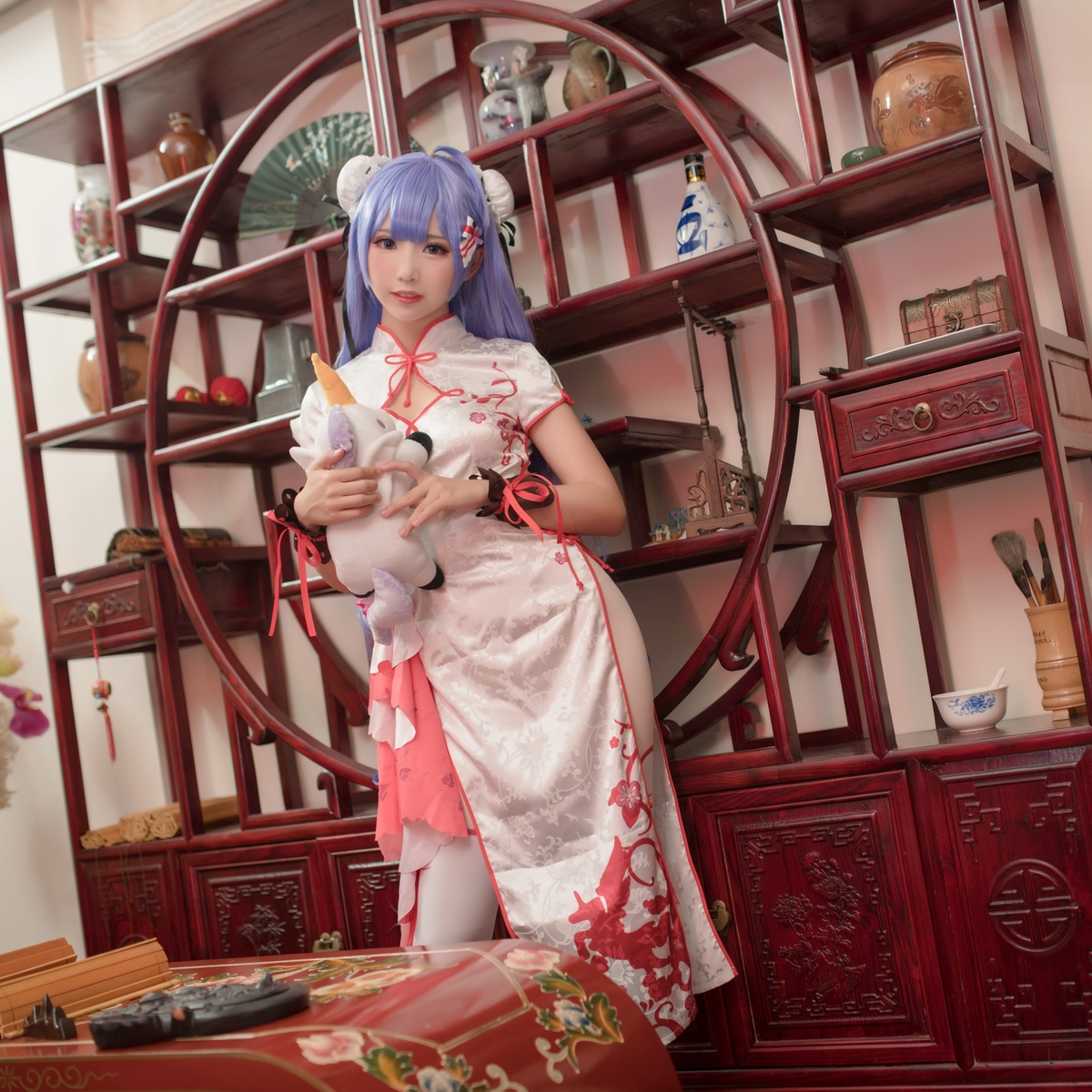 图片[3]-微博Coser@面饼仙儿 NO.020 旗袍-COS世界