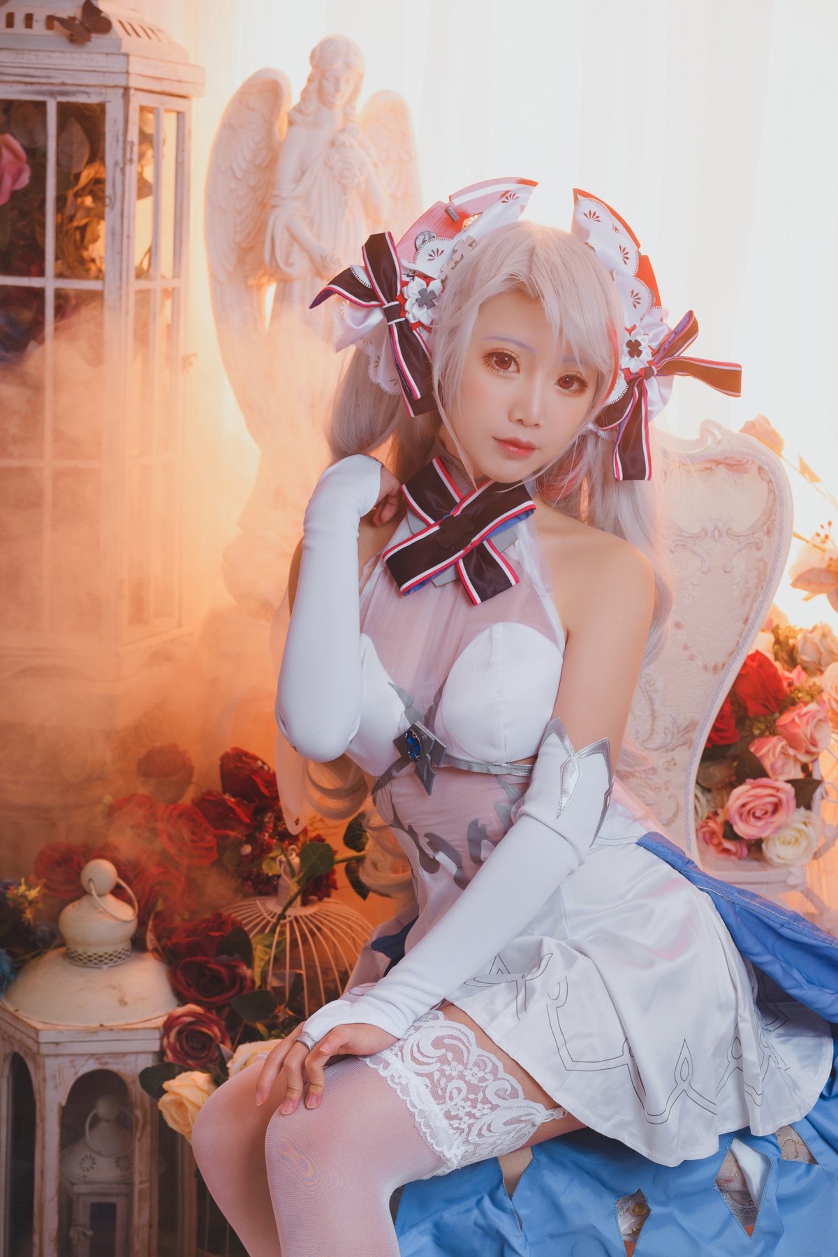 图片[4]-微博Coser@面饼仙儿 NO.054 欧根花嫁-COS世界