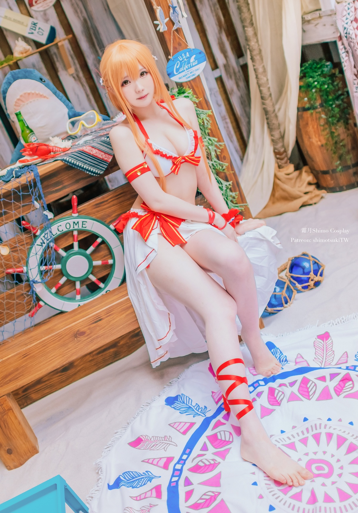 「cosplay」霜月shimo - NO.20 Asuna泳装-COS世界