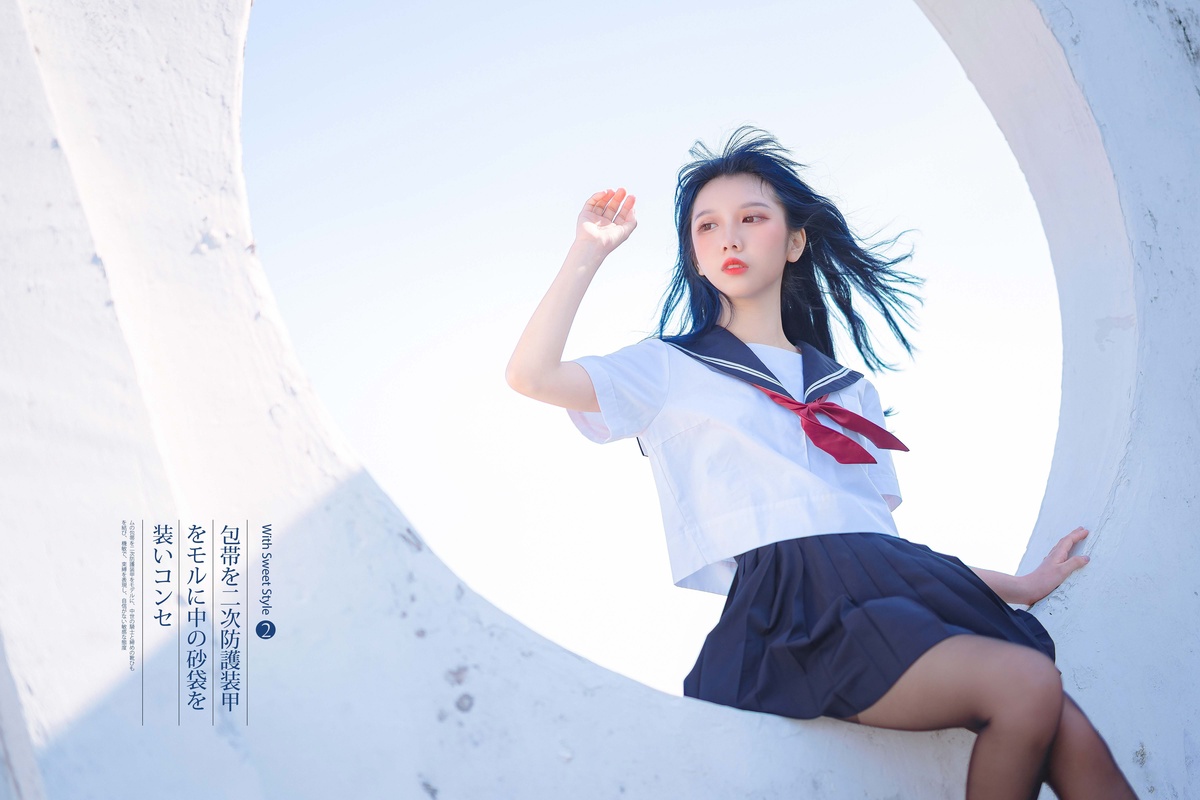 「网红萝莉」果咩酱w - NO.19 jk制服-COS世界