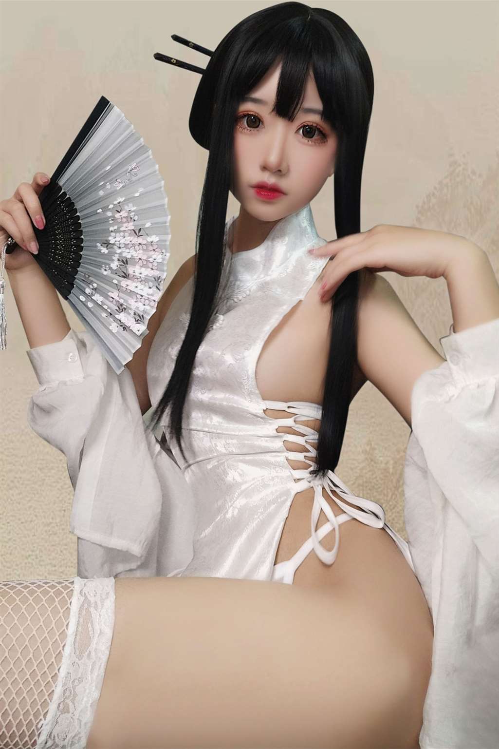 猫君君MaoJun 绑带旗袍-COS世界
