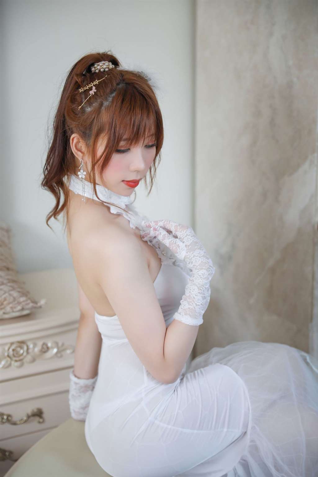 图片[3]-鹿野希 白礼服-COS世界