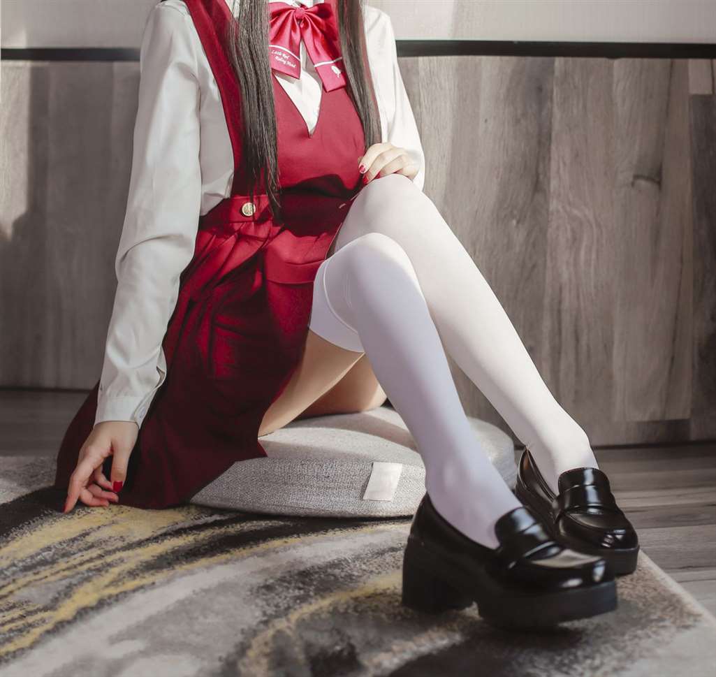 图片[4]-日奈娇 JK少女红裙-COS世界