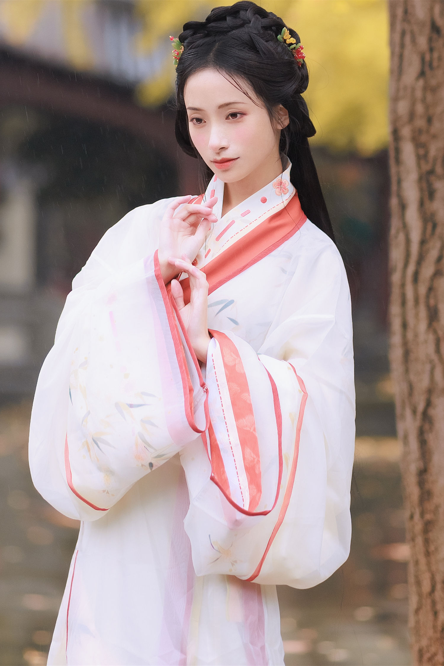 雨中银杏 眸小妖-COS世界