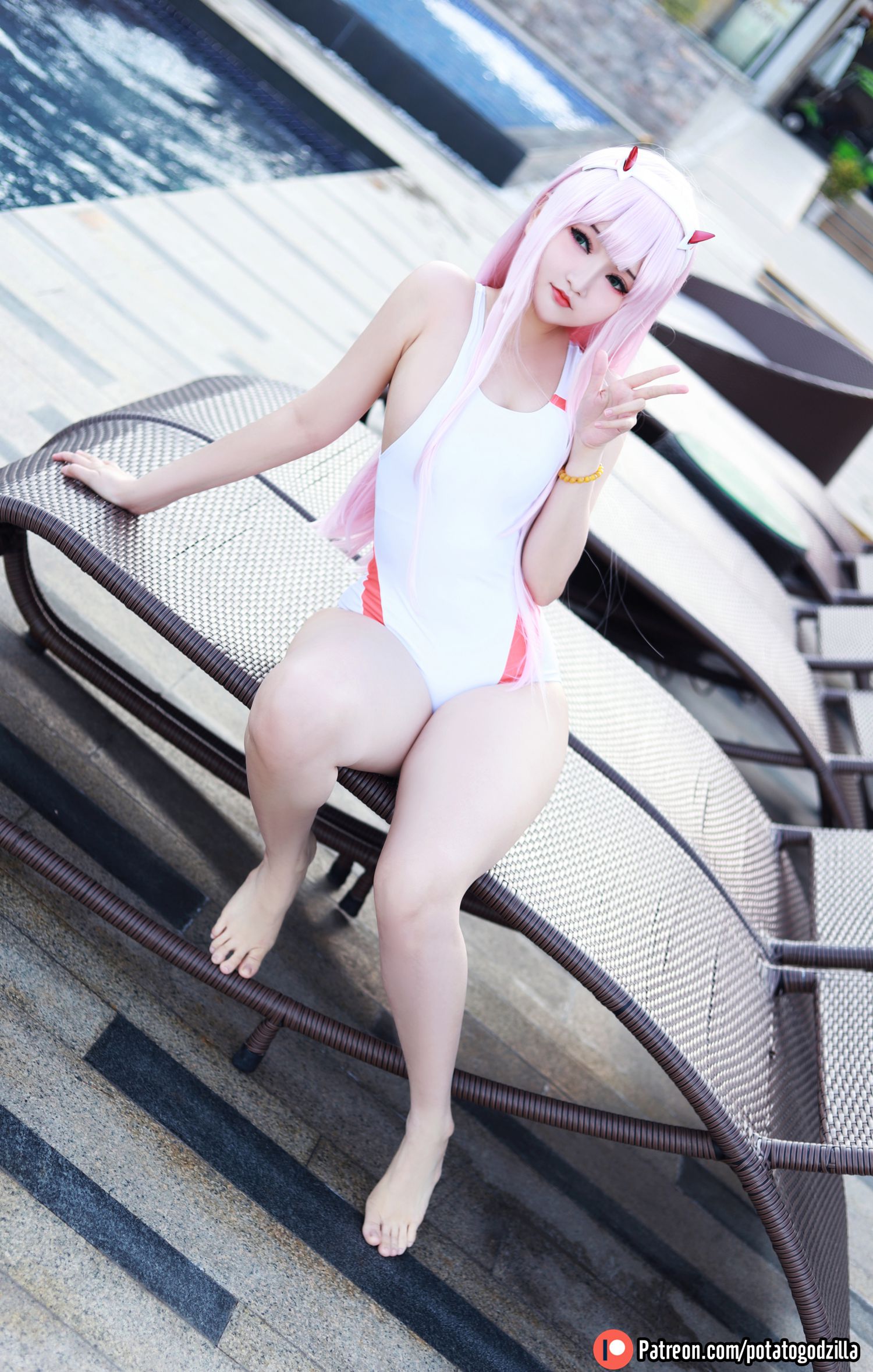 图片[2]-Potato Godzilla Zero Two Swimsuit-COS世界