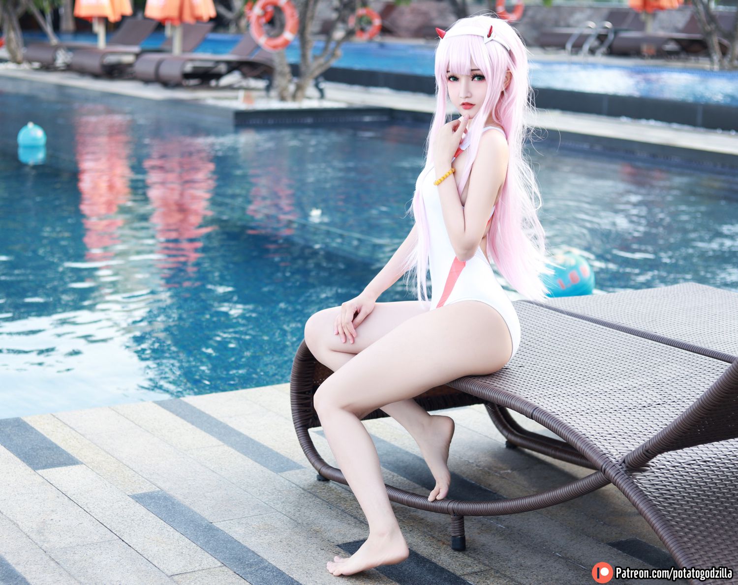 图片[5]-Potato Godzilla Zero Two Swimsuit-COS世界
