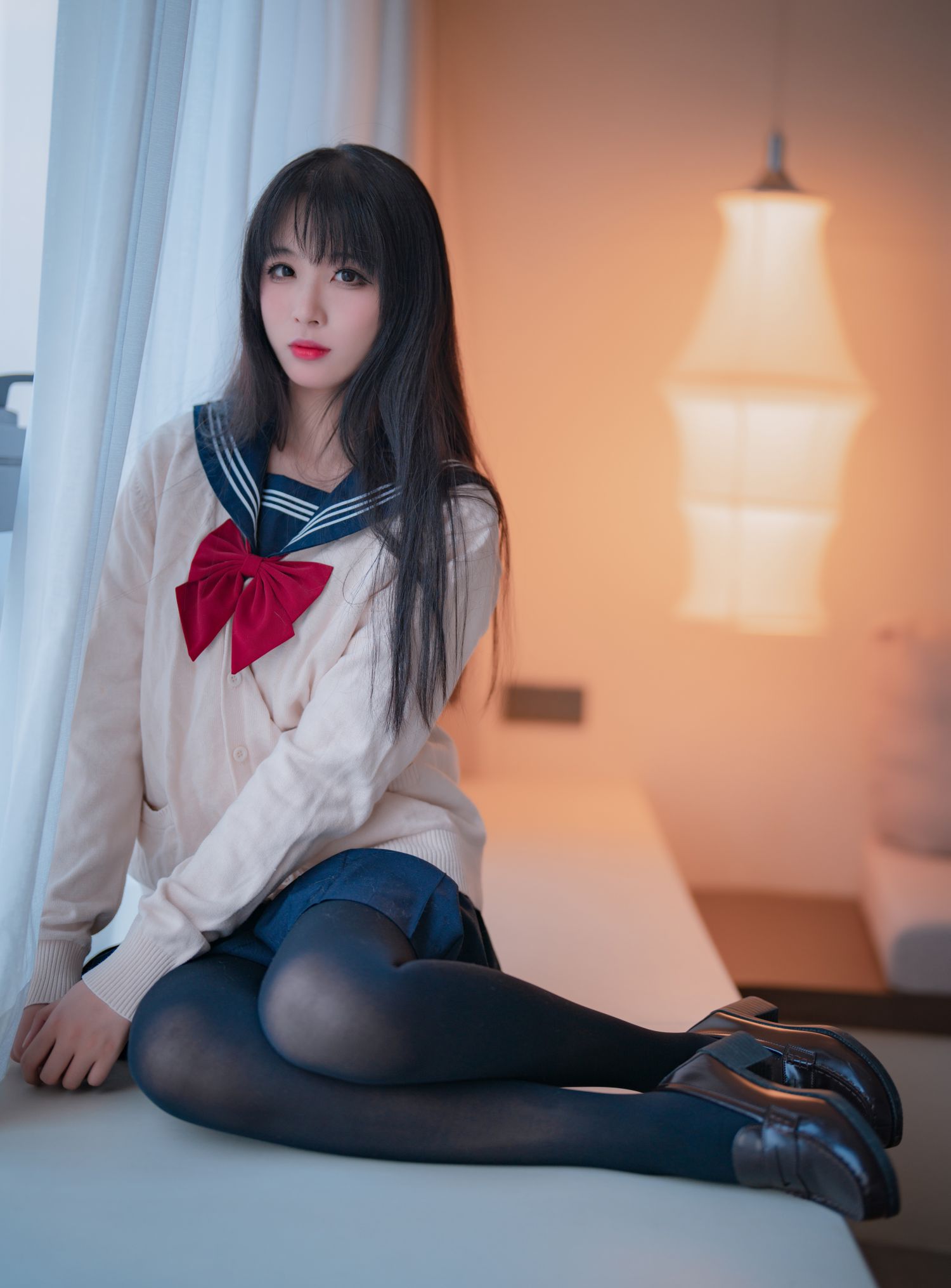 图片[5]-轩萧学姐 厚黑丝JK-COS世界
