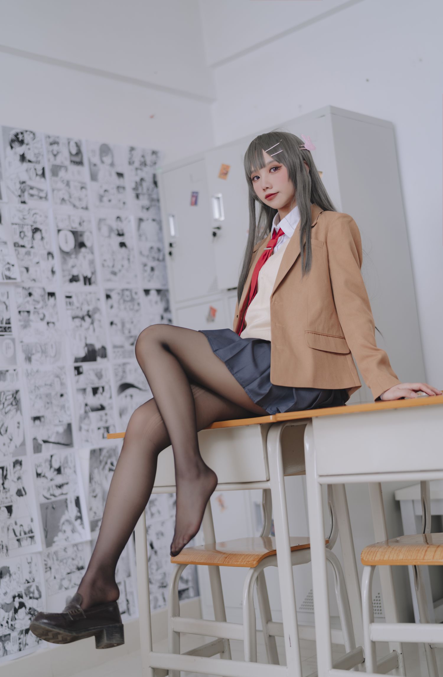 图片[3]-果咩酱 麻衣校服-COS世界