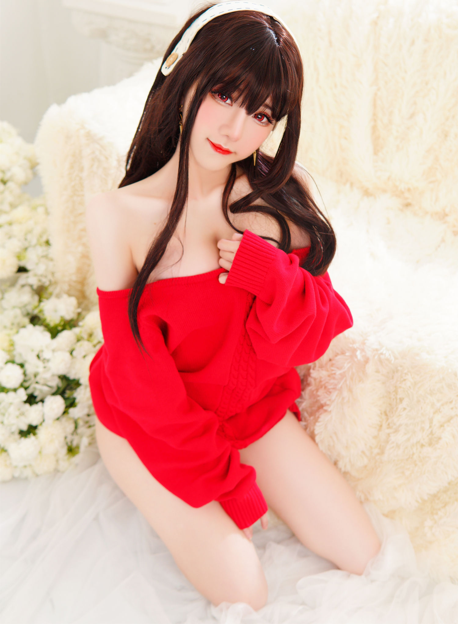 Yor Forger Red Sweater-COS世界