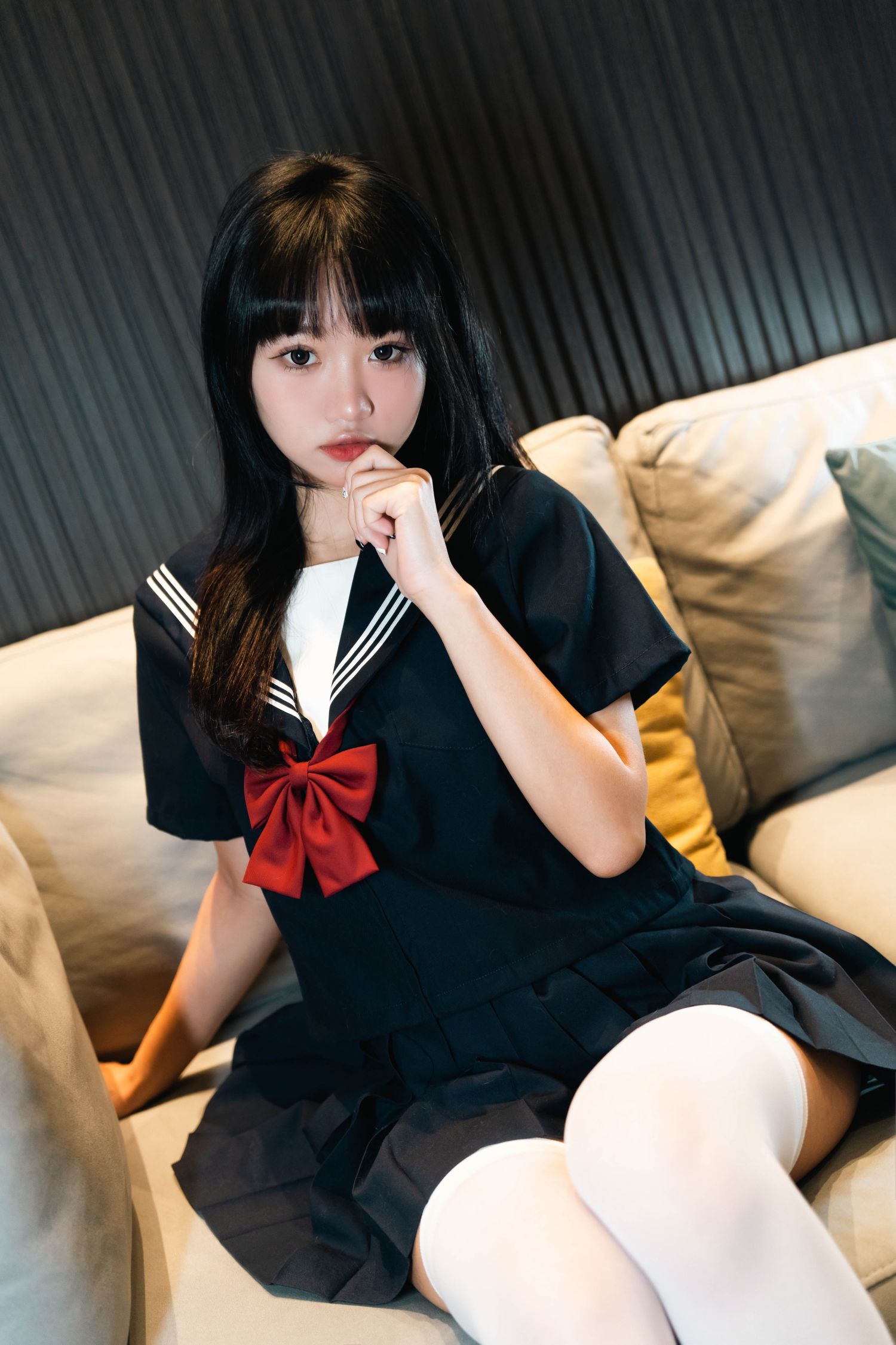 图片[2]-柒柒要乖哦 白丝辣妹-COS世界