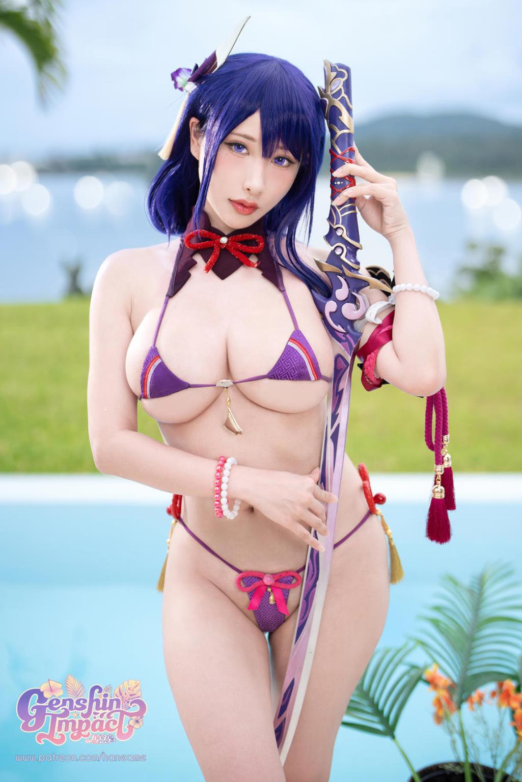 图片[3]-Hane Ame 雨波 No.231 – 原神 雷电将军写真书 91P-COS世界