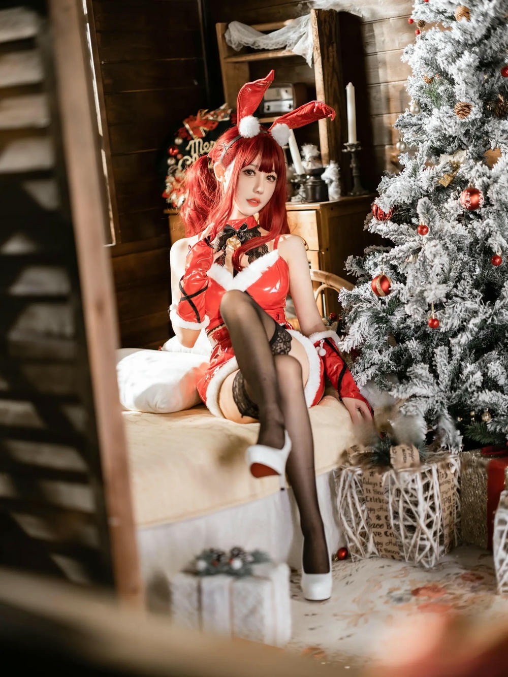 仙女月 红色圣诞兔 31P-COS世界