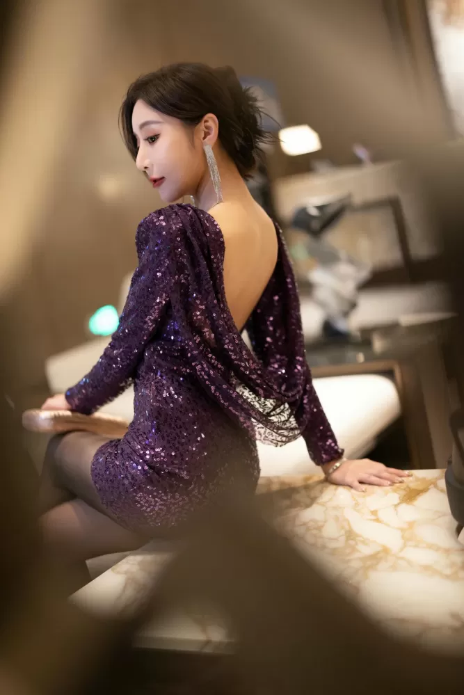 图片[5]-XiuRen 秀人 No.N247 王馨瑶玉背亮片裙 – [新秀人套图] [100P]-COS世界
