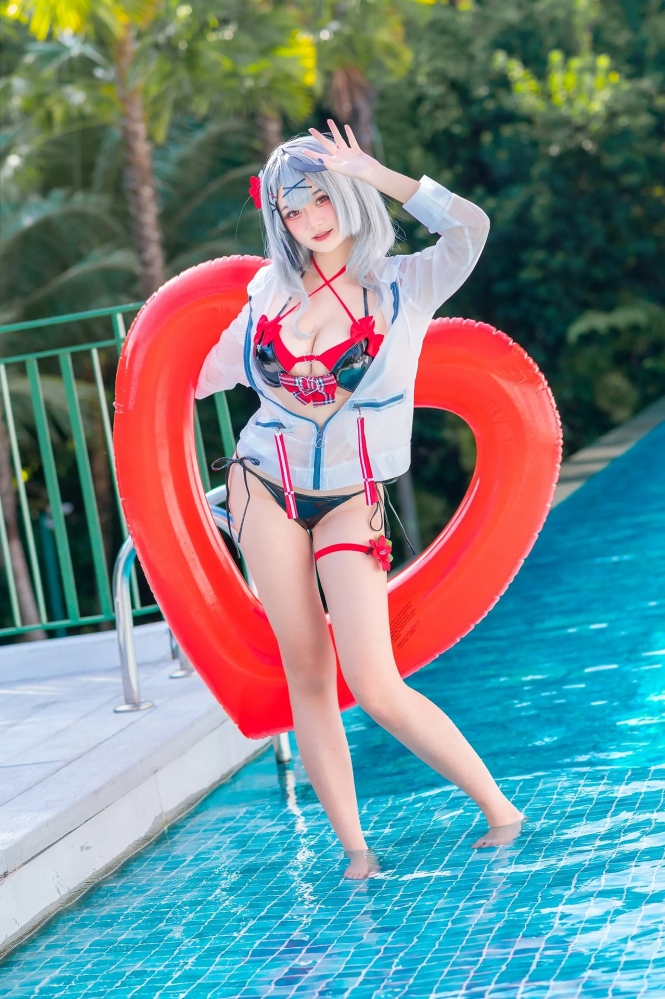 Xiaoyukiko – 沙花叉库洛艾 水着  21P  [21P]-COS世界