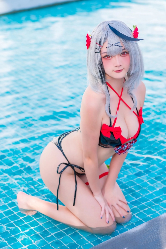 图片[5]-Xiaoyukiko – 沙花叉库洛艾 水着  21P  [21P]-COS世界