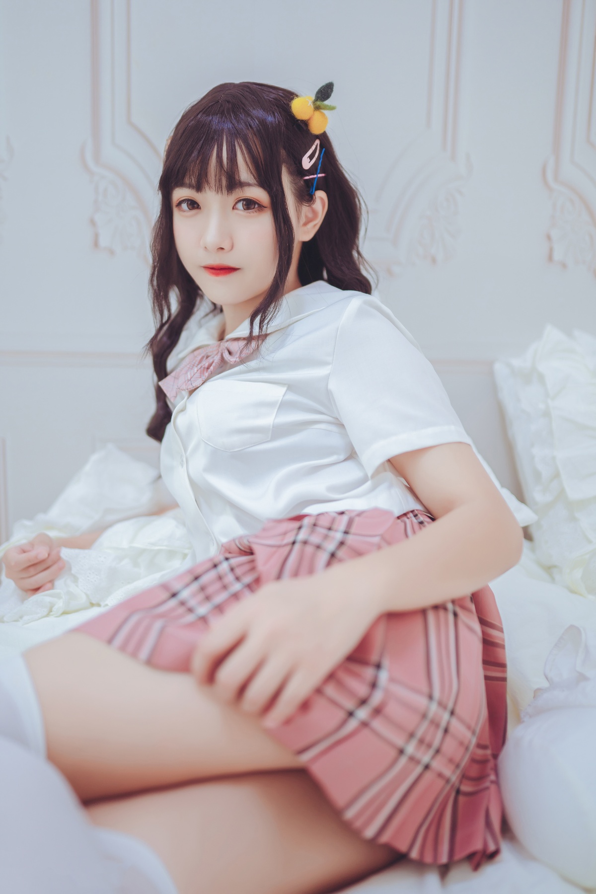 「微博红人」lovely呆玄 – NO.01 过膝白丝-COS世界