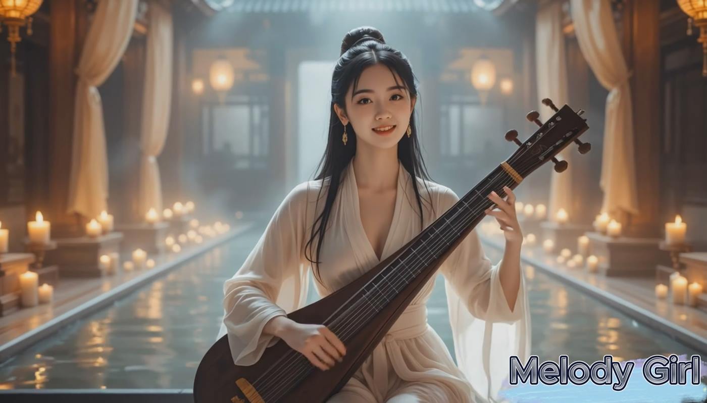 图片[2]-AI VideoGraceful Maidens in Imperial Palace 💖 Traditional Chinese Guzheng Music 14P-COS世界