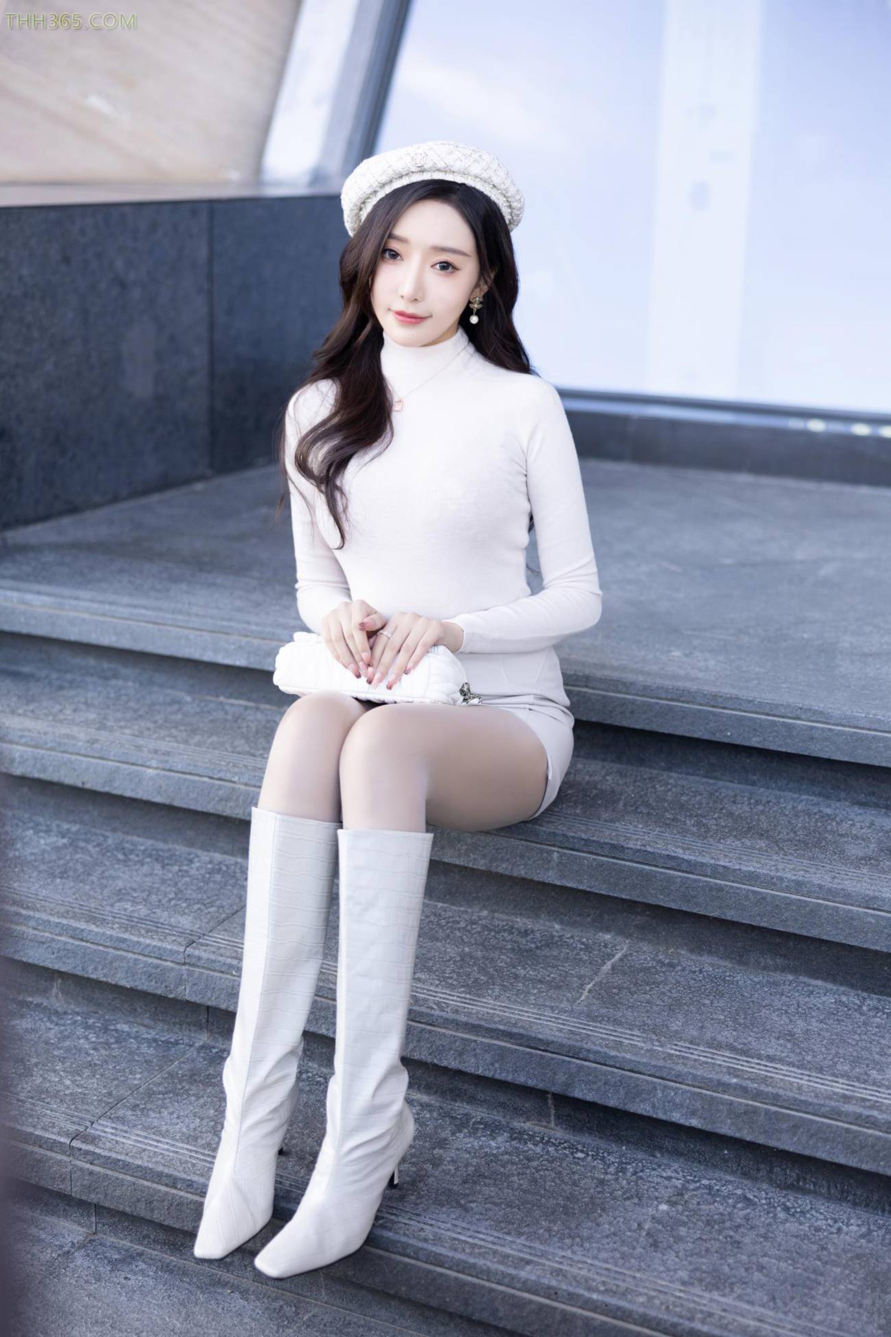 图片[4]-王馨瑶Yanni – 毛衣皮裙 26P-COS世界