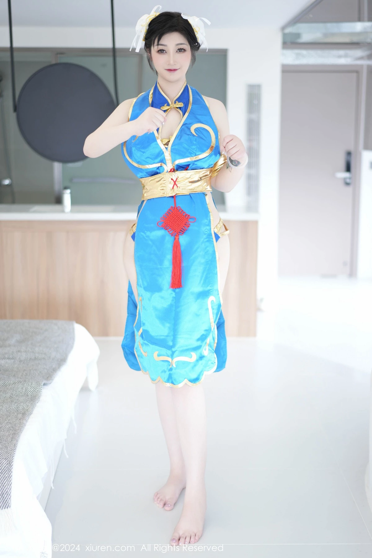 No.8886_女神妲己_Toxic性感蓝色造型服饰露蓝色内衣秀丰满身材诱惑写真73P-COS世界